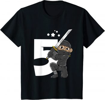 5. Geburtstag für Jungen 5 Jahre Ninja