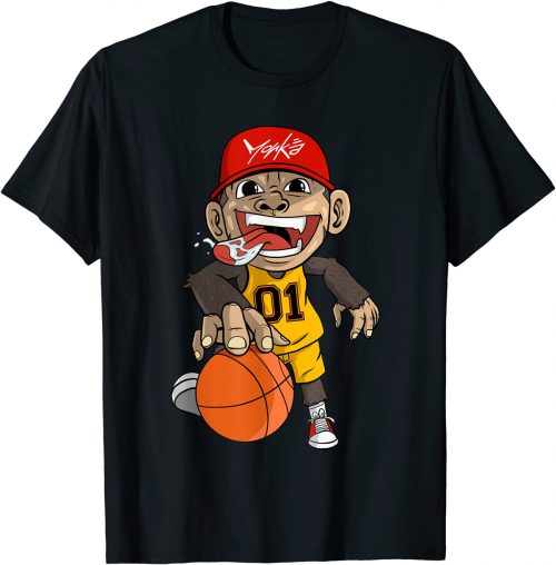 Basketball Affe Basketballspieler - Standard T-Shirt-